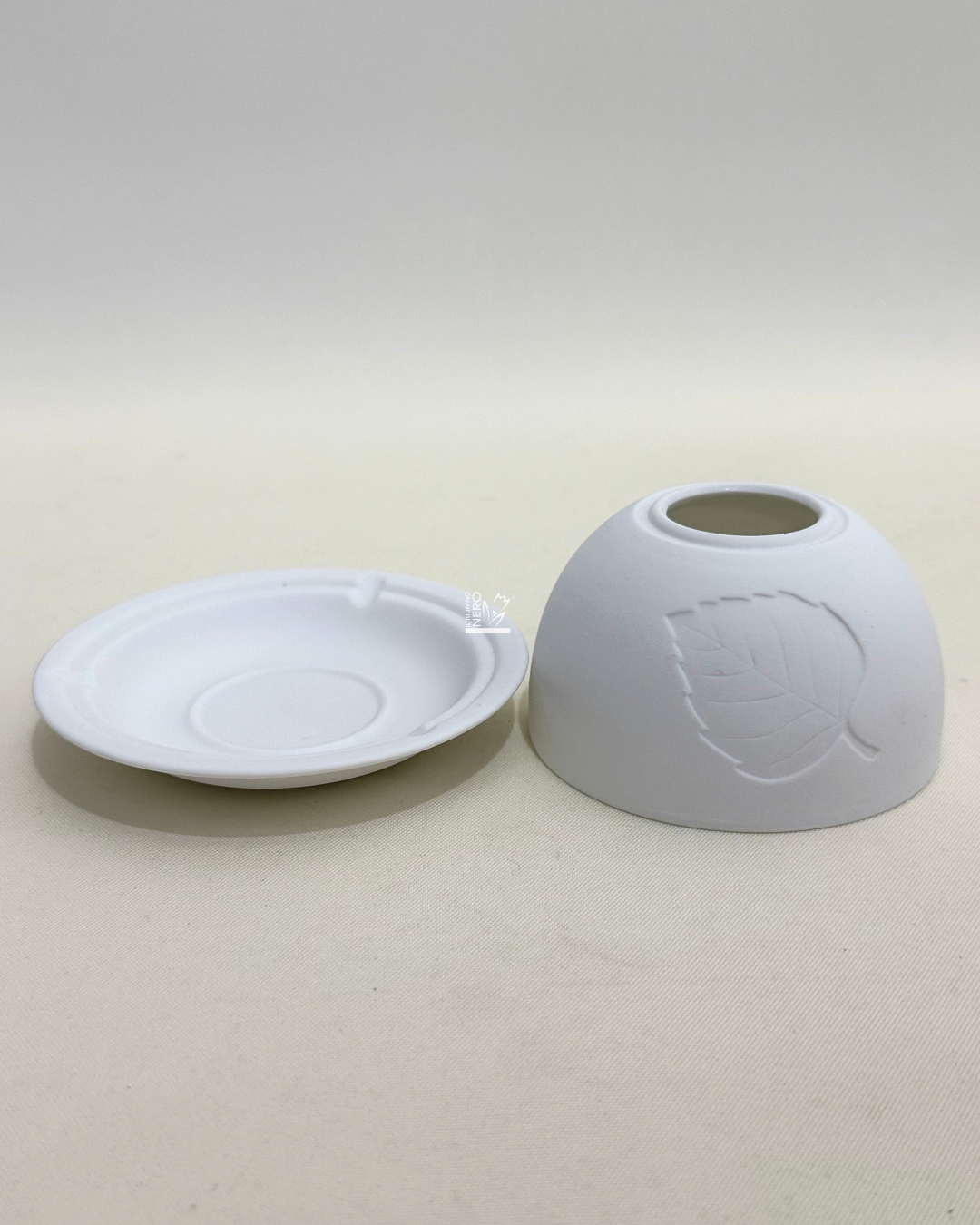 Portacandela con Decoro Foglia | HERVIT