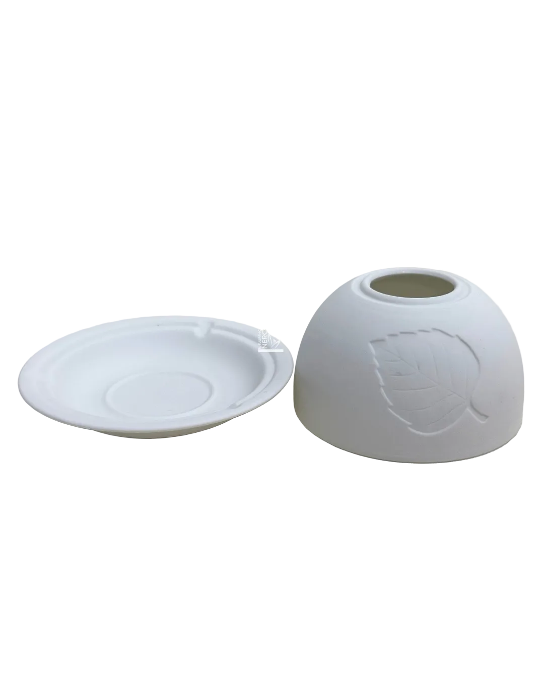 Portacandela con Decoro Foglia | HERVIT