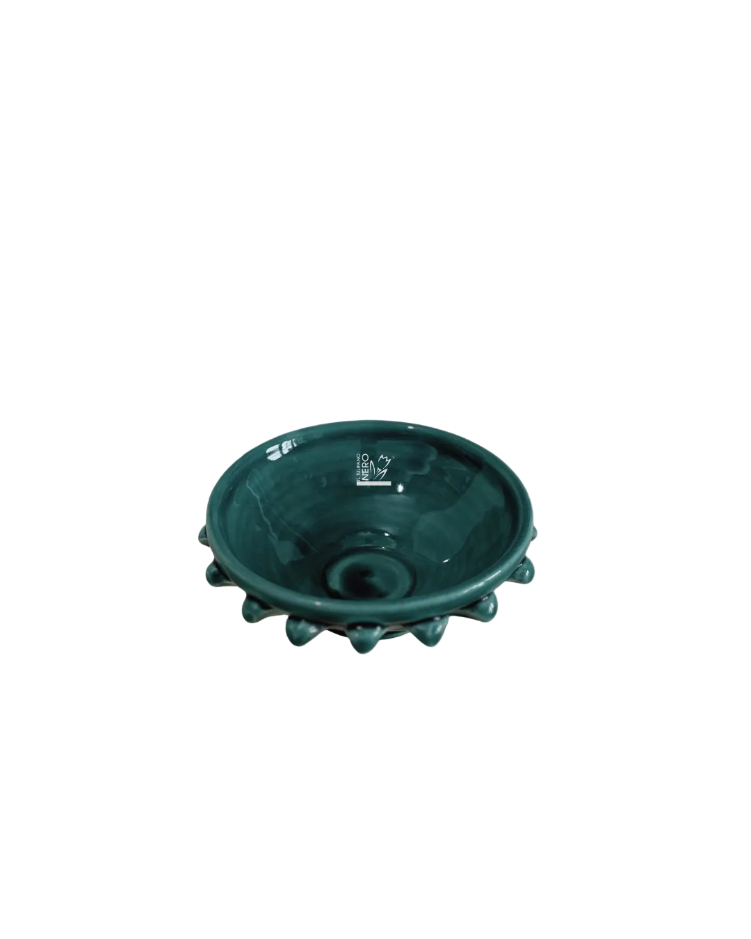 Pigna Aperta Verde Petrolio | Ceramiche Artistiche Calabresi