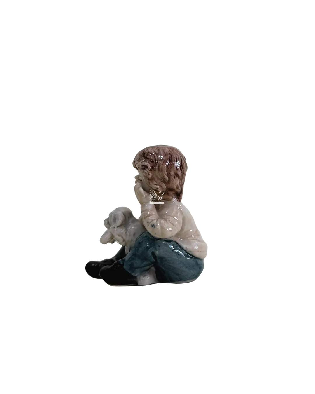 Bambino Seduto con Cane | PABEN