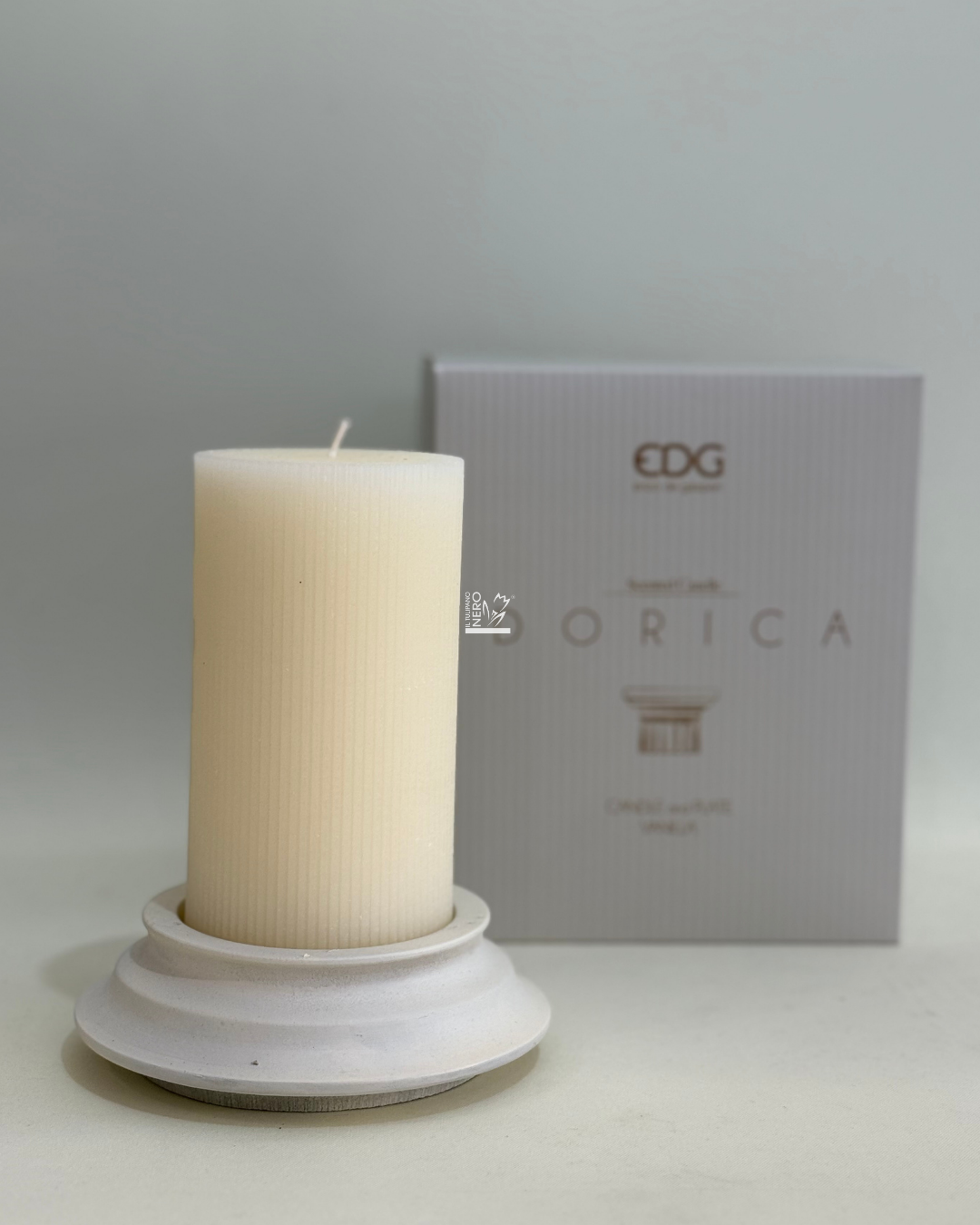 Candela Dorica Bianca con Piatto | EDG