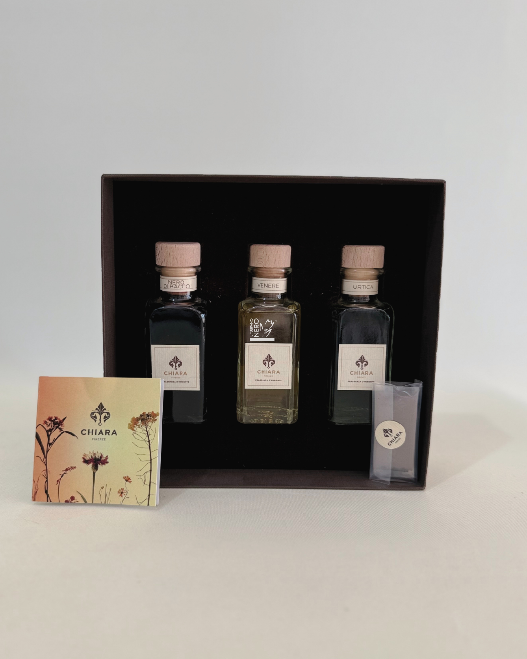 Cofanetto 3 Bottiglie Nero di Bacco, Venere, Urtica 100 ml | CHIARA FIRENZE