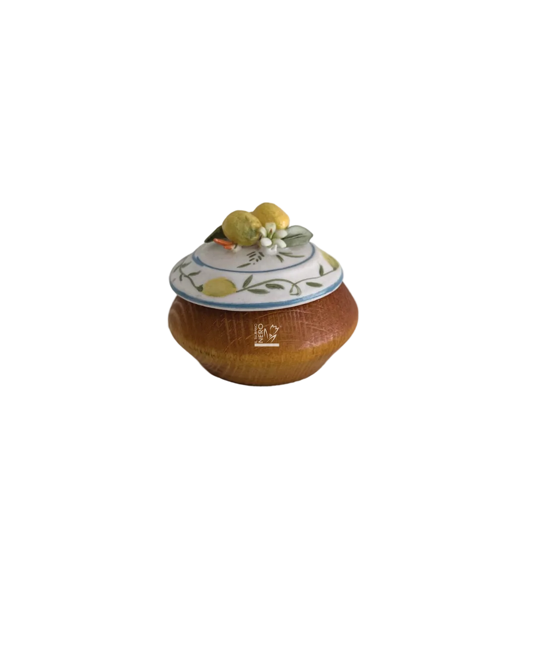 Scatolina Ocra con Limoni | Capodimonte