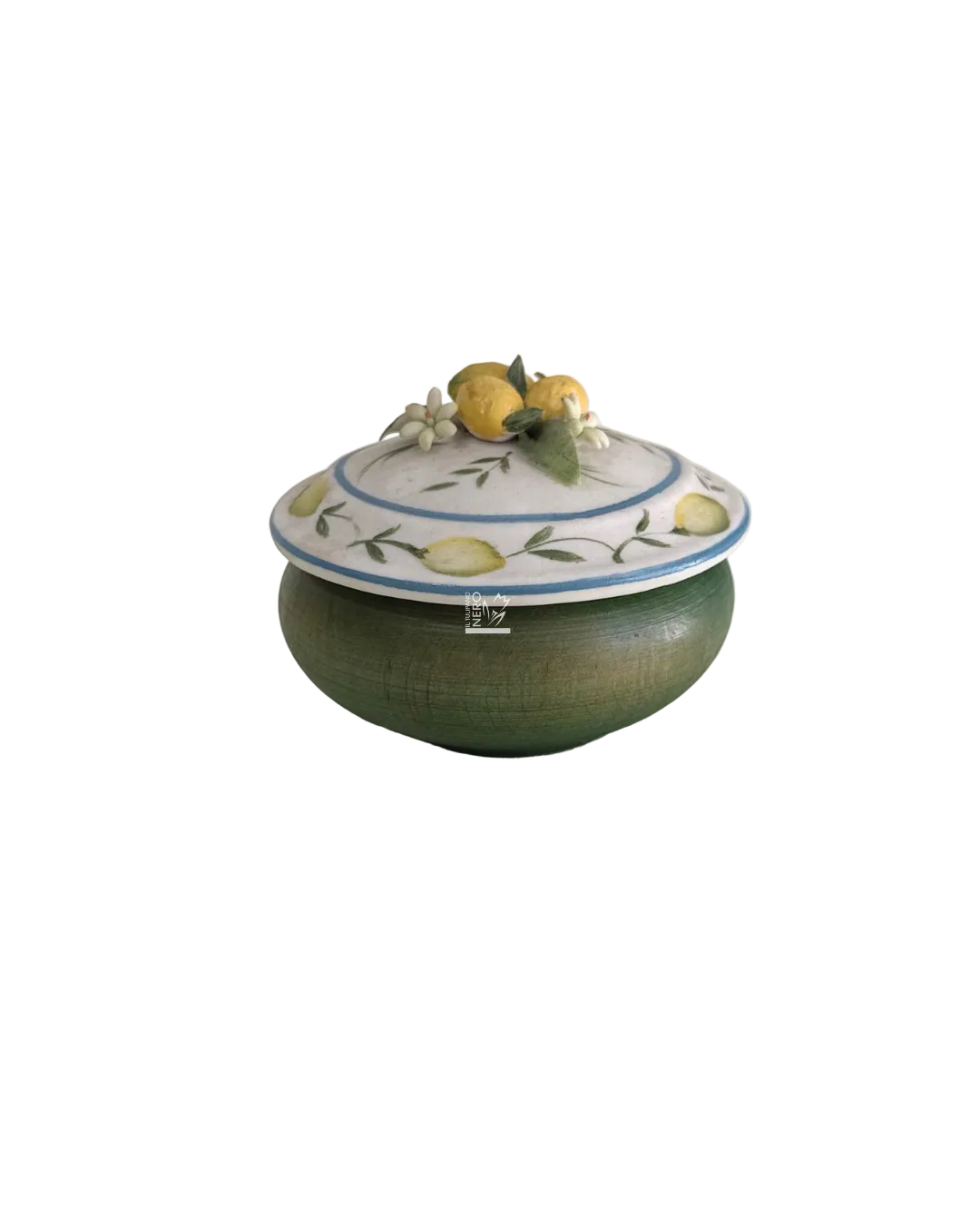 Scatola Verde con Limoni | Capodimonte
