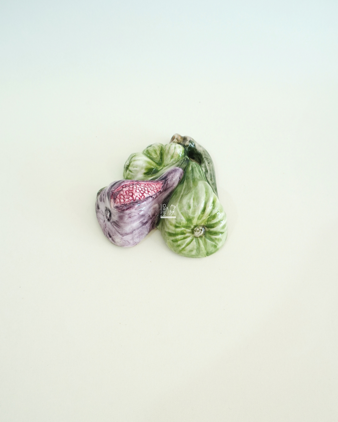 Coppia di Fichi Viola e Verde | Ceramiche Artistiche Calabresi