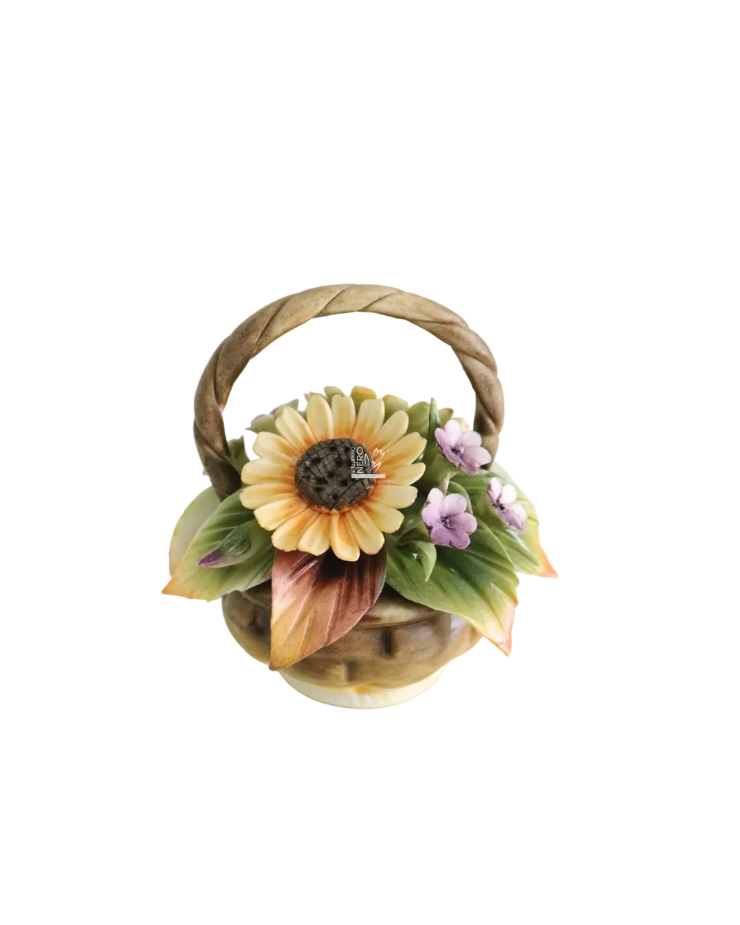 Cestino con Girasole | Capodimonte