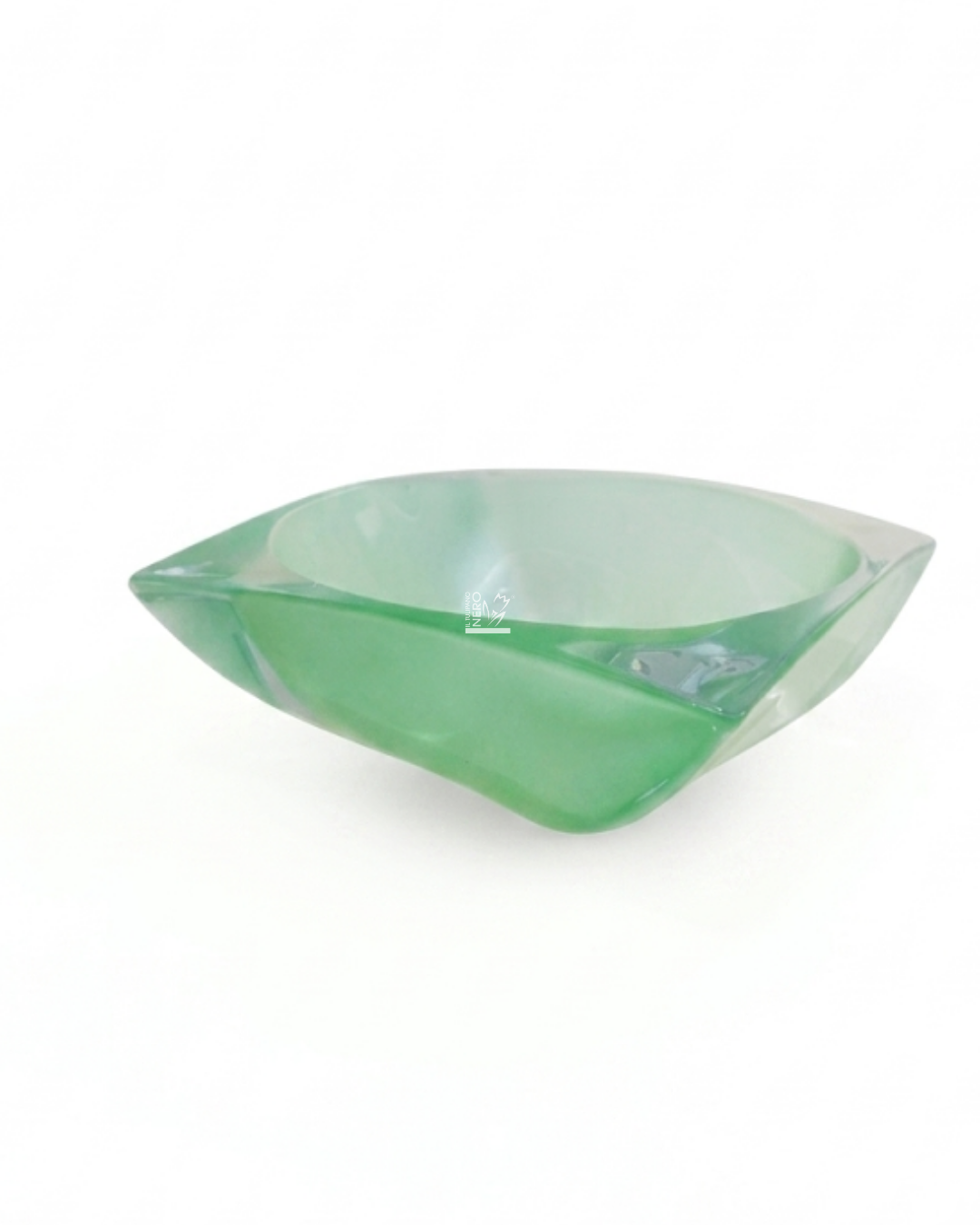 Centrotavola in Vetro Verde Satinato