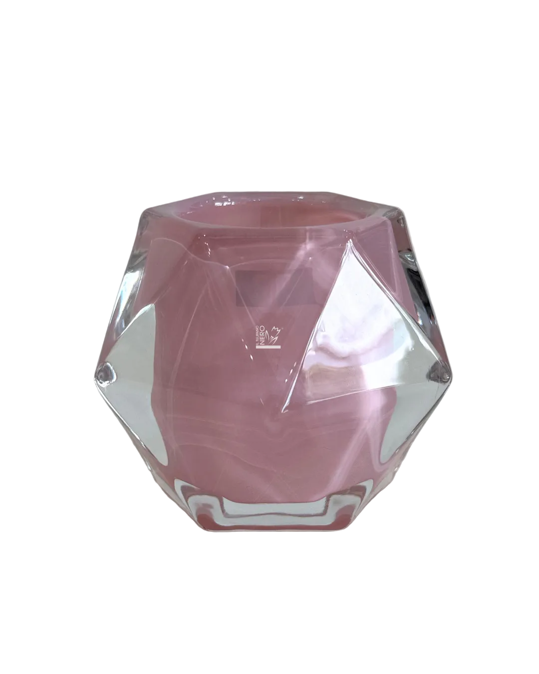 Portacandele Vetro Rosa | EDG