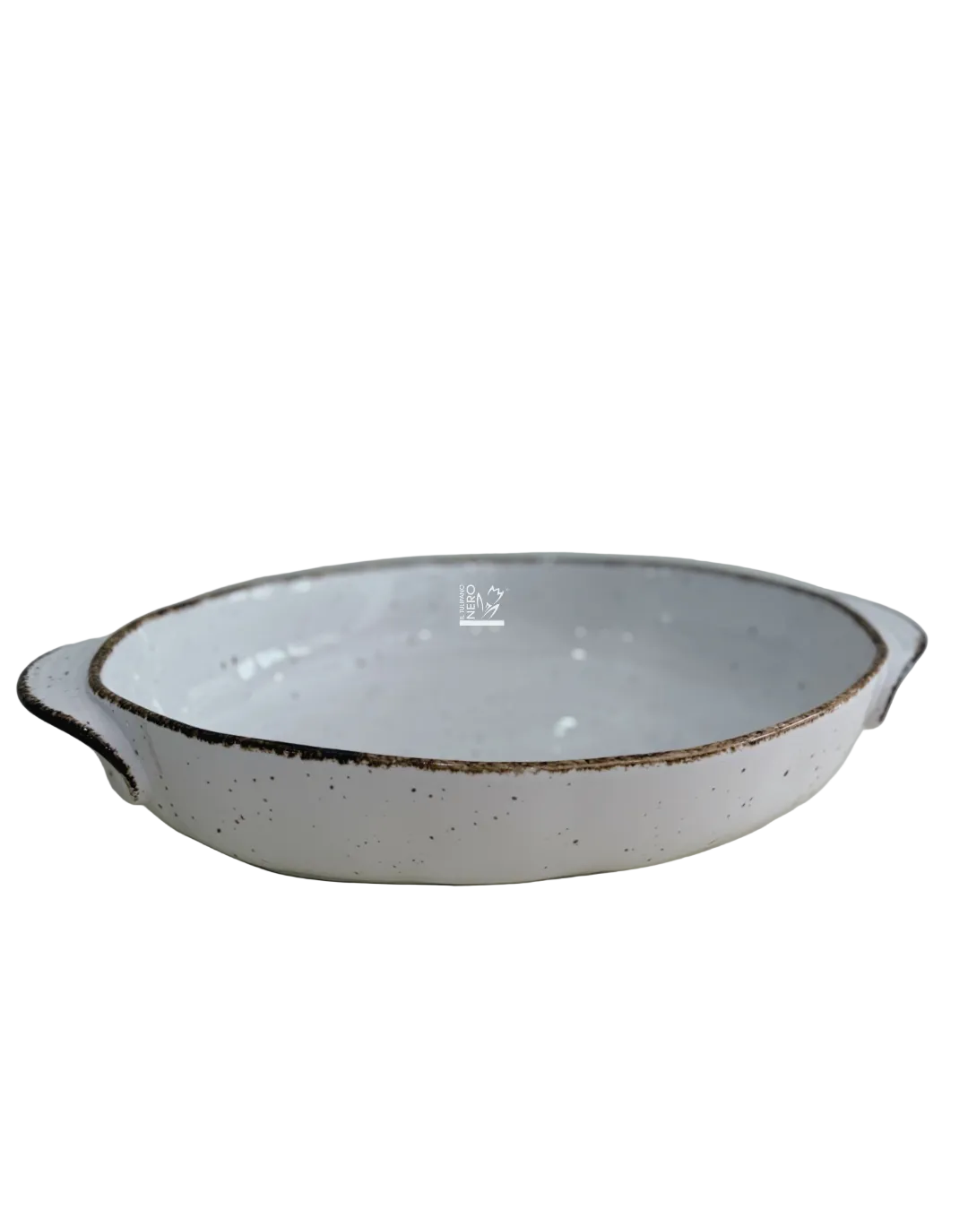 Pirofila Ovale Bianco Medio STONE | HENRIETTE