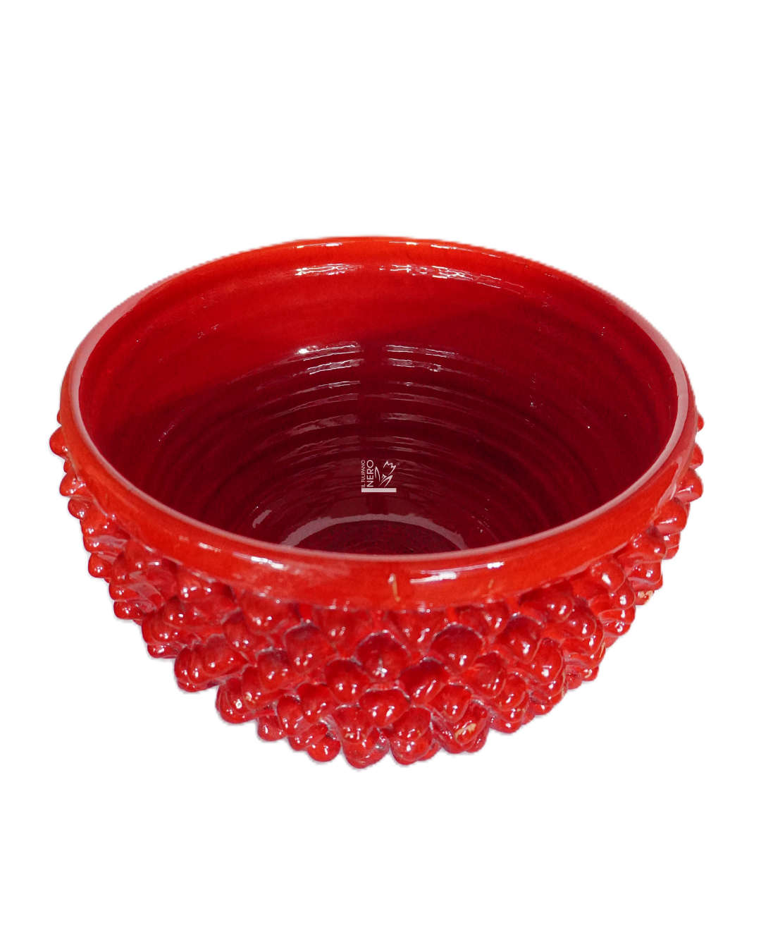 Ciotola Mezza Pigna Rossa | Ceramiche Artistiche Calabresi