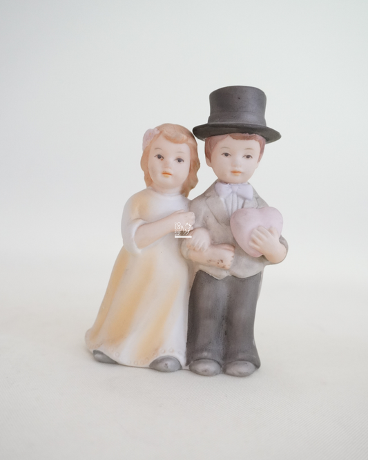 Coppia Sposini Porcellana Biscuit | Royal Class-HERVIT
