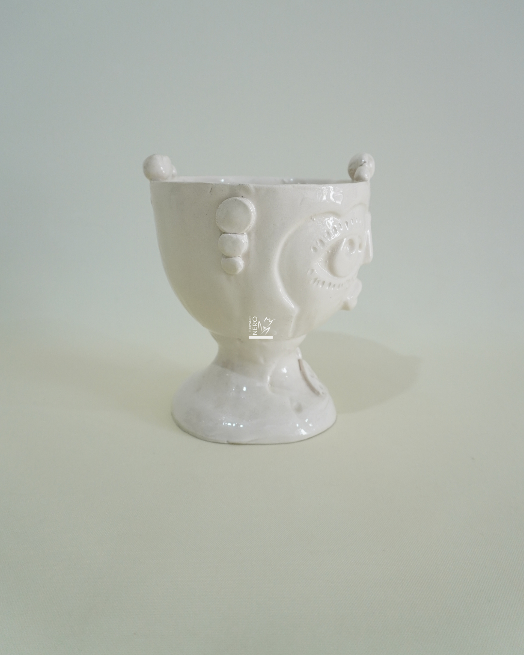 Coppa con Volto Bianco | VERUS Ceramiche