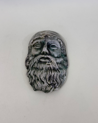 Coppia di Volti "Bronzi di Riace" | Ceramiche Artistiche Calabresi