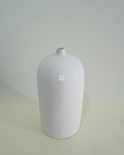 Vaso Monofiore Bianco Opaco Medio | EDG