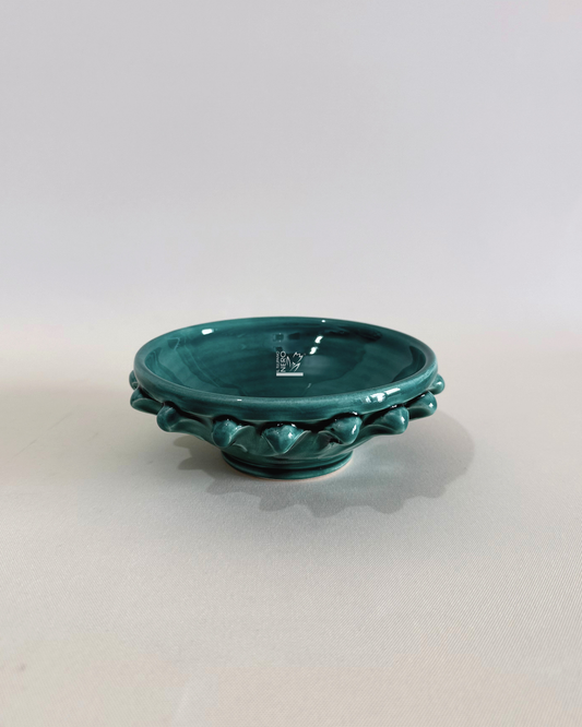 Pigna Aperta Verde Petrolio | Ceramiche Artistiche Calabresi