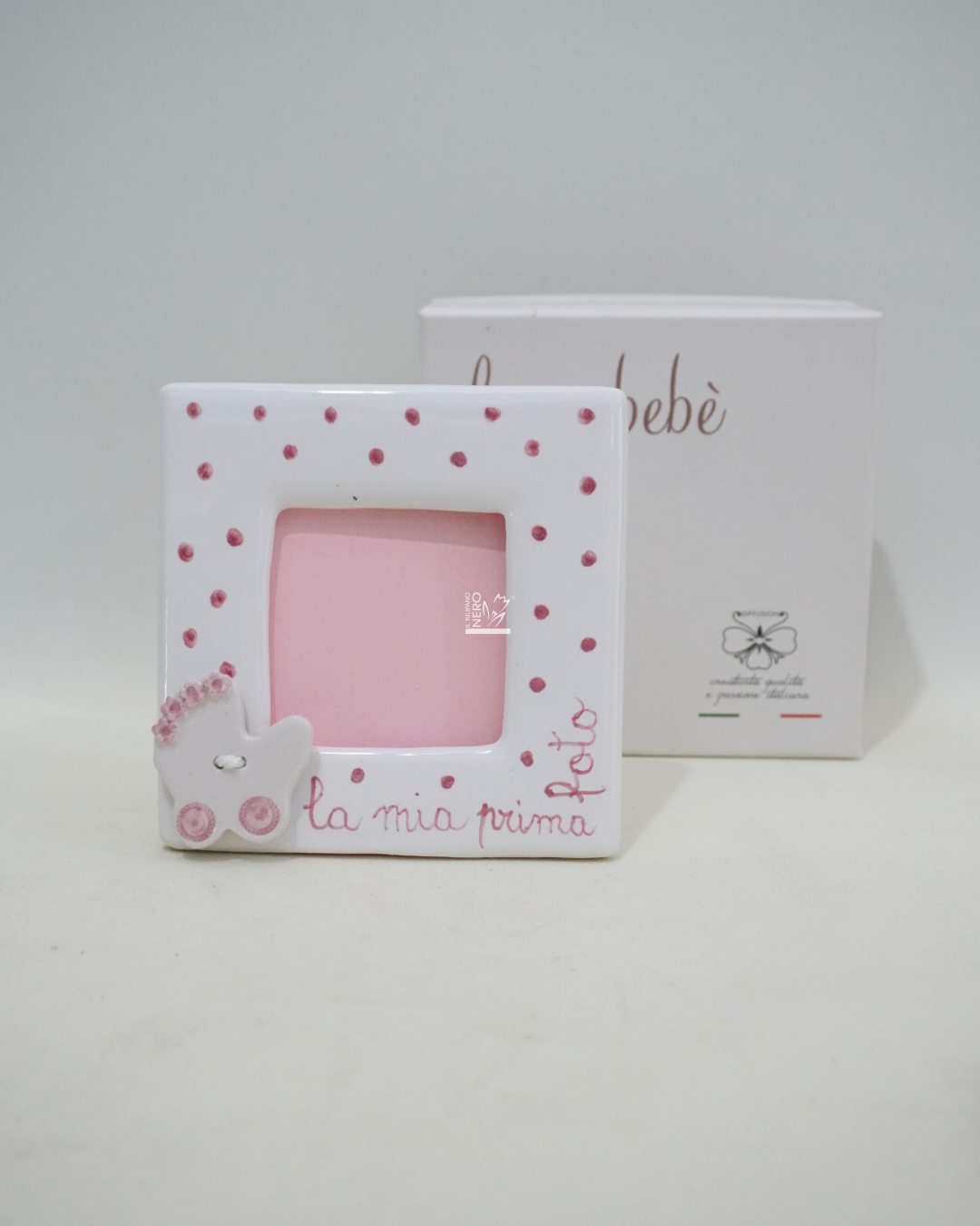 Cornice Portafoto in Ceramica Rosa | NEW DIFFUSION