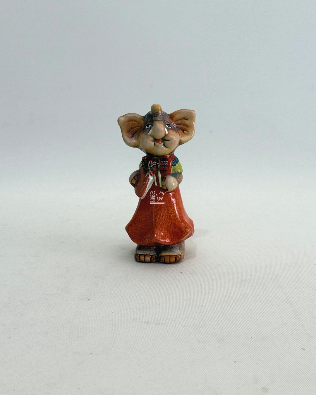 Elefantino Libro Chiuso Terracotta Piccolo
