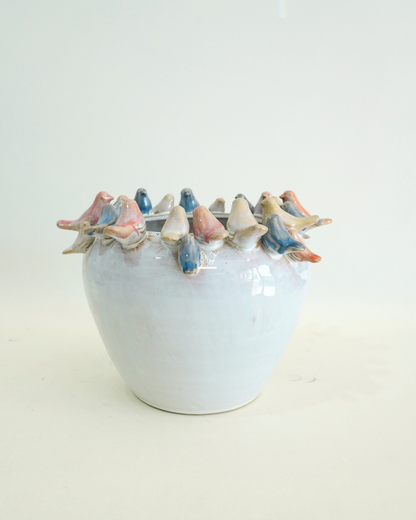 Vaso con Uccellini