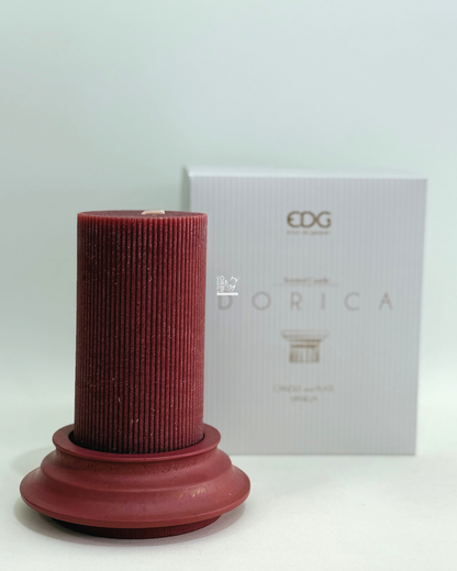 Candela Dorica Rossa con Piatto | EDG