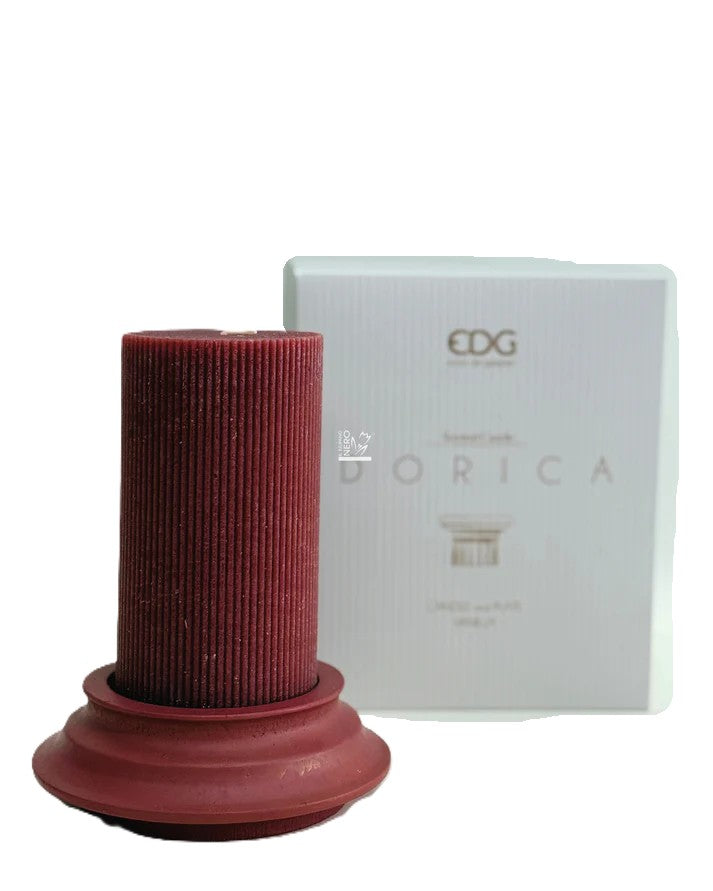 Candela Dorica Rossa con Piatto | EDG