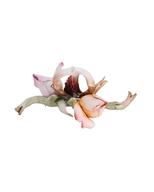 Portatovagliolo con Rose Grande | Maiello Capodimonte