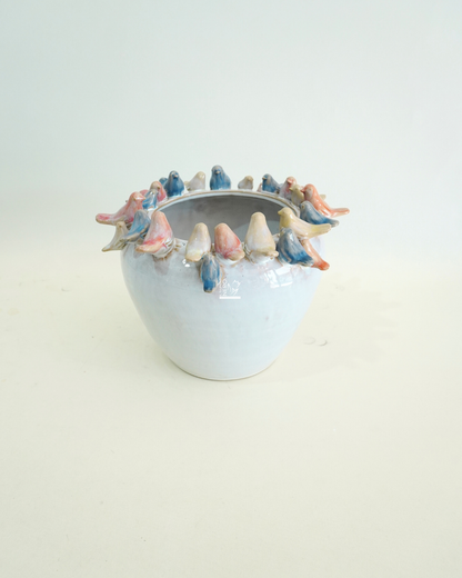 Vaso con Uccellini