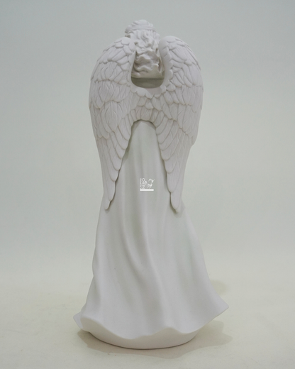 Statuina Angelo Custode con Bimbo | Royal Class-HERVIT