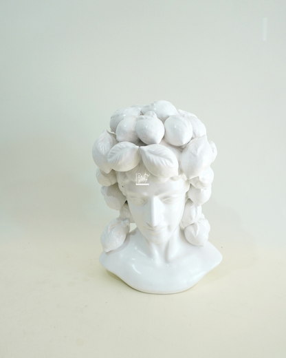 Busto Scultura Limoni Bianca
