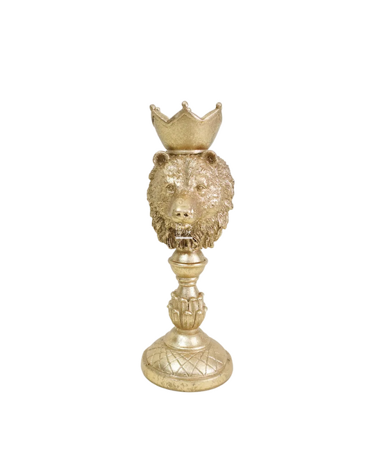Portacandele Orso Oro
