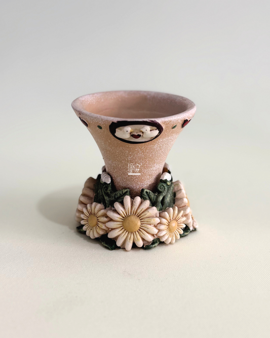 Portacandele con Fiori