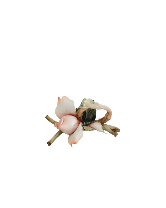 Portatovagliolo con Rose Piccolo | Maiello Capodimonte