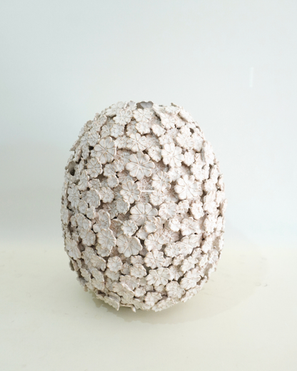 Vaso Ovoidale con Fiori Tridimensionali | EDG