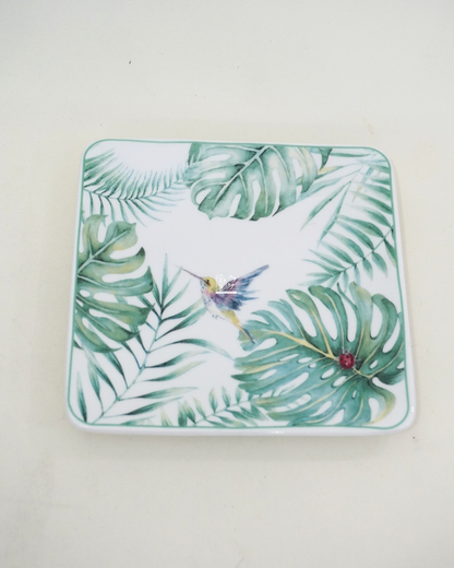 Piattino Quadrato Colibrì | HENRIETTE