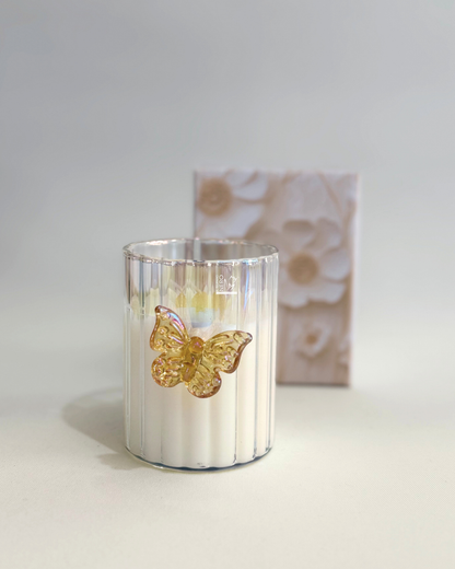 Candela Profumata Daisy J'adore Farfalla Ambra | HERVIT Creations