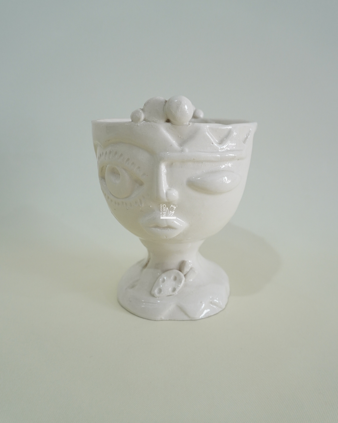 Coppa con Volto Bianco | VERUS Ceramiche