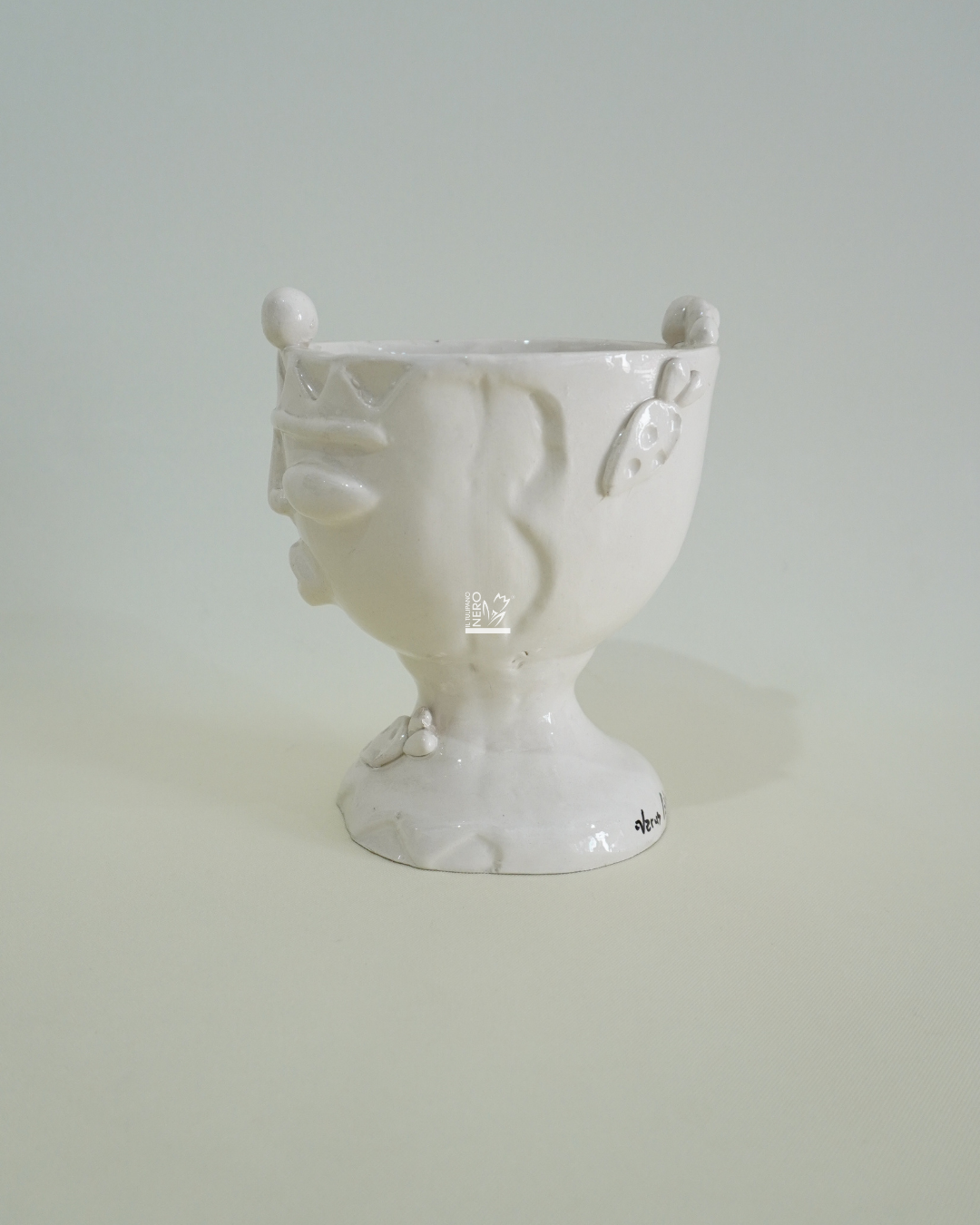 Coppa con Volto Bianco | VERUS Ceramiche
