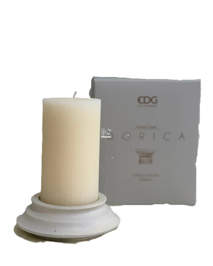 Candela Dorica Bianca con Piatto | EDG