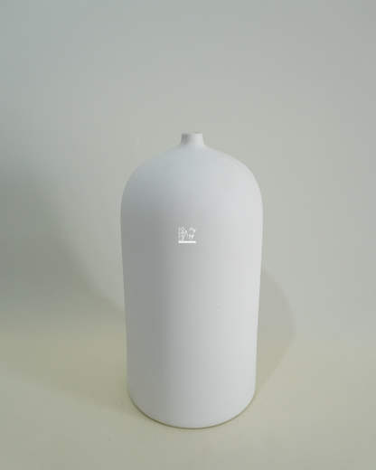 Vaso Monofiore Bianco Opaco Grande | EDG