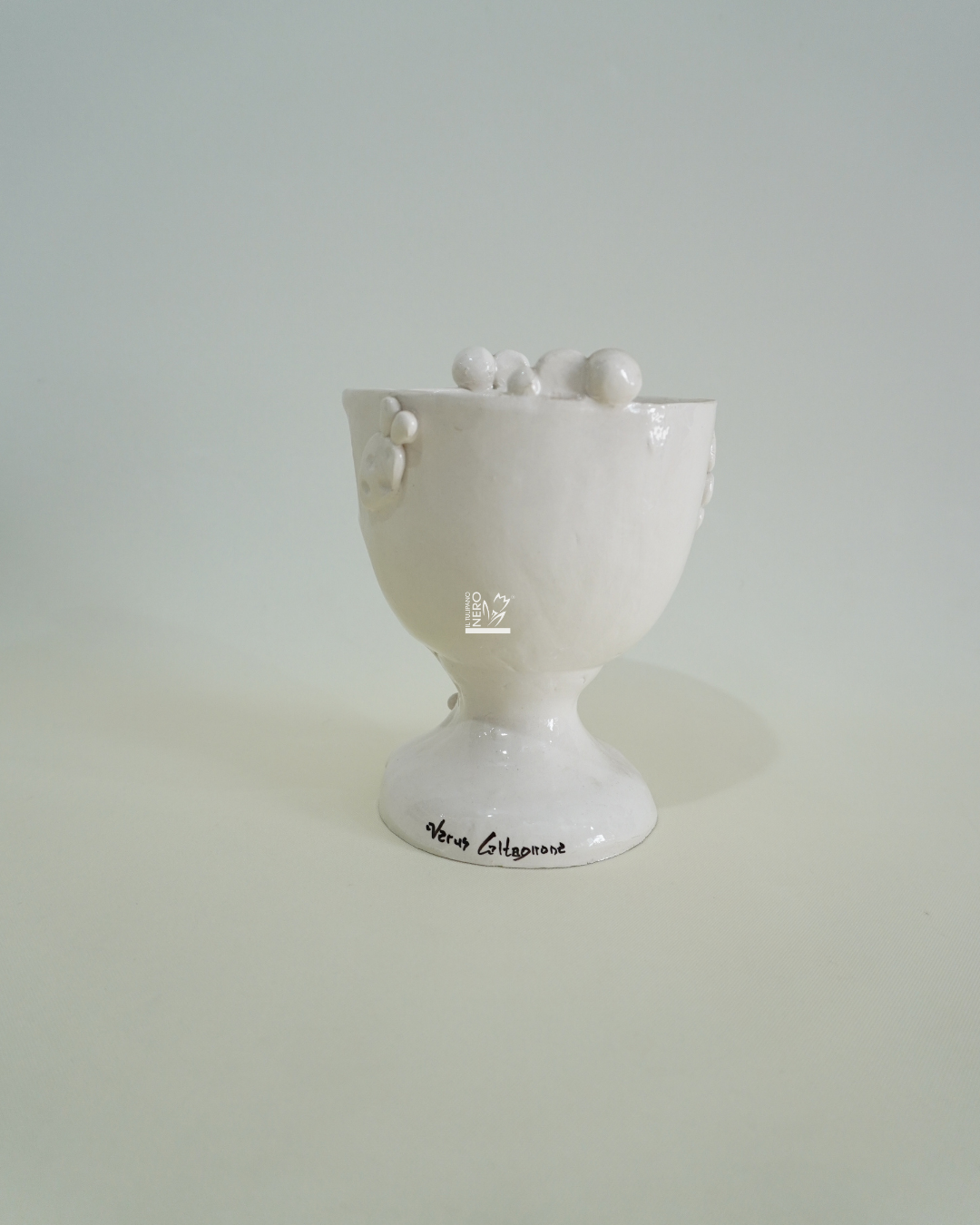 Coppa con Volto Bianco | VERUS Ceramiche