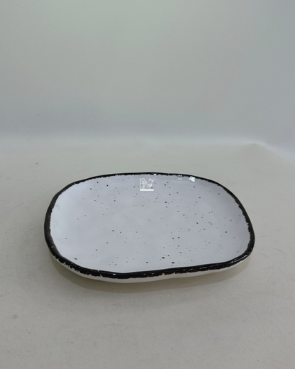 Piatto Frutta Bianco STONE | HENRIETTE
