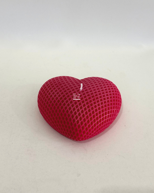 Candela Cuore Rosso Fragola Grande