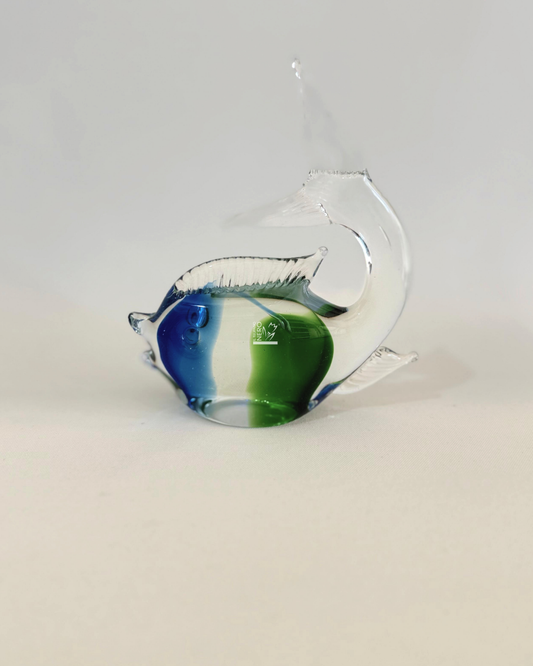 Pesce Tropicale in Vetro Bicolore