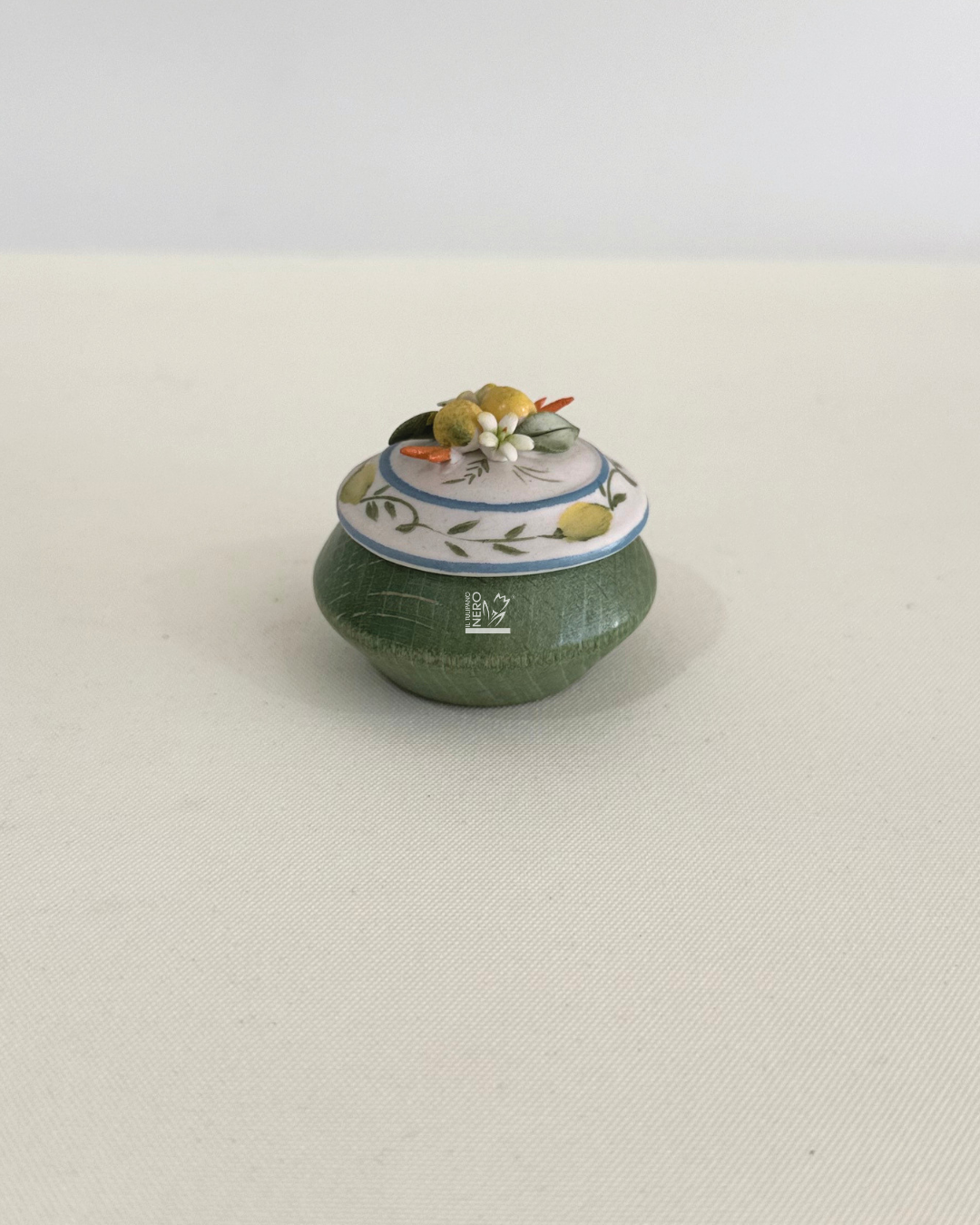 Scatolina Verde con Limoni | Capodimonte