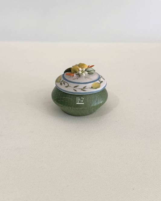 Scatolina Verde con Limoni | Capodimonte
