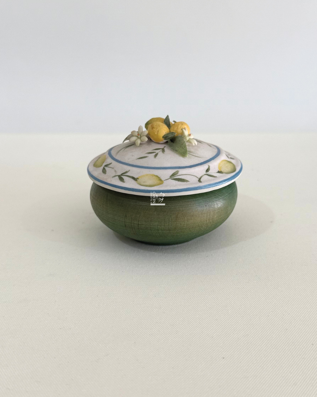 Scatola Verde con Limoni | Capodimonte