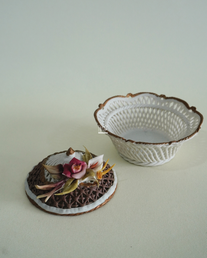 Cestino con Coperchio | Maiello Capodimonte