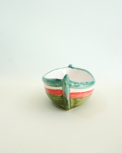 Barca Verde e Rossa | Ceramiche Artistiche Calabresi