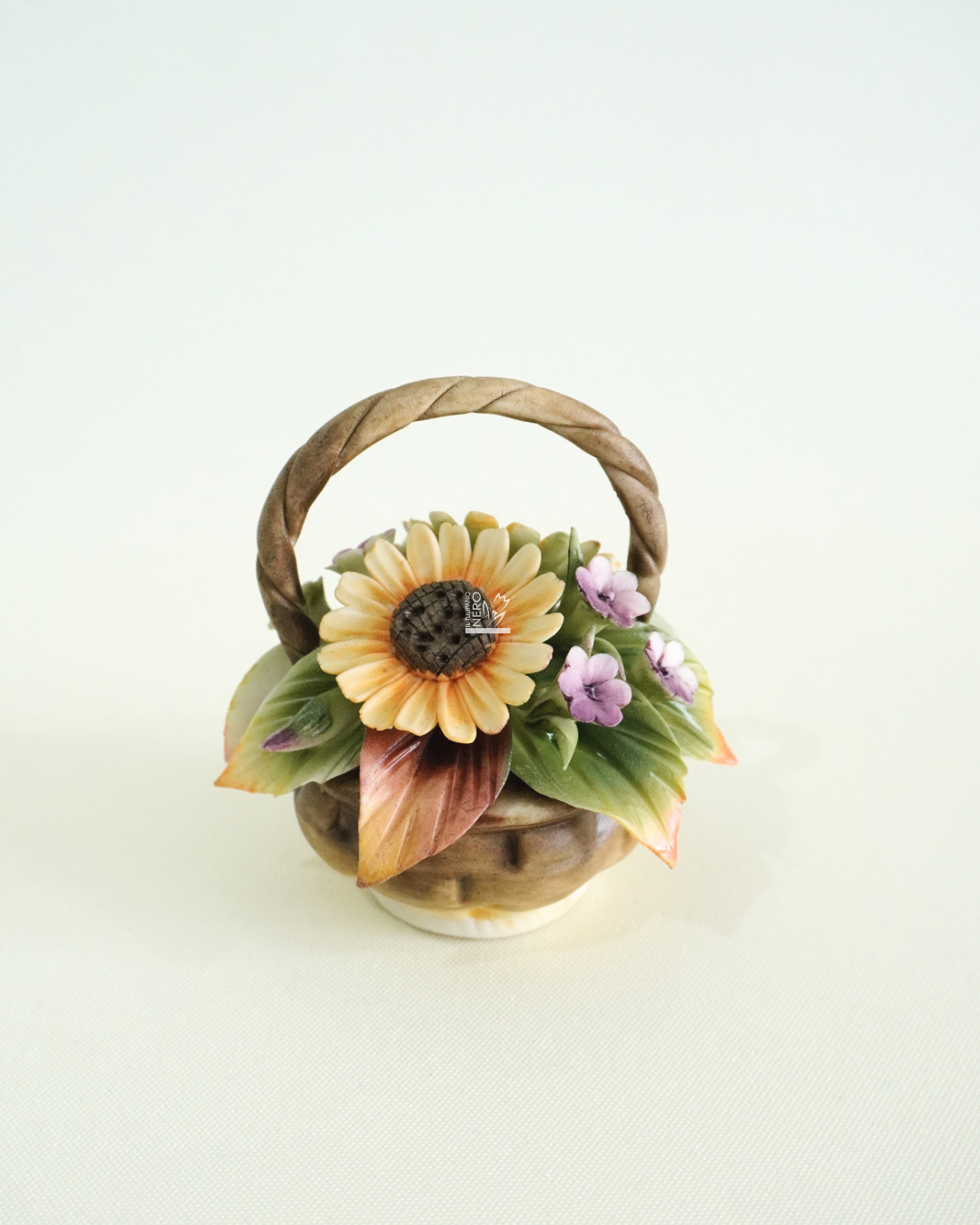 Cestino con Girasole | Capodimonte