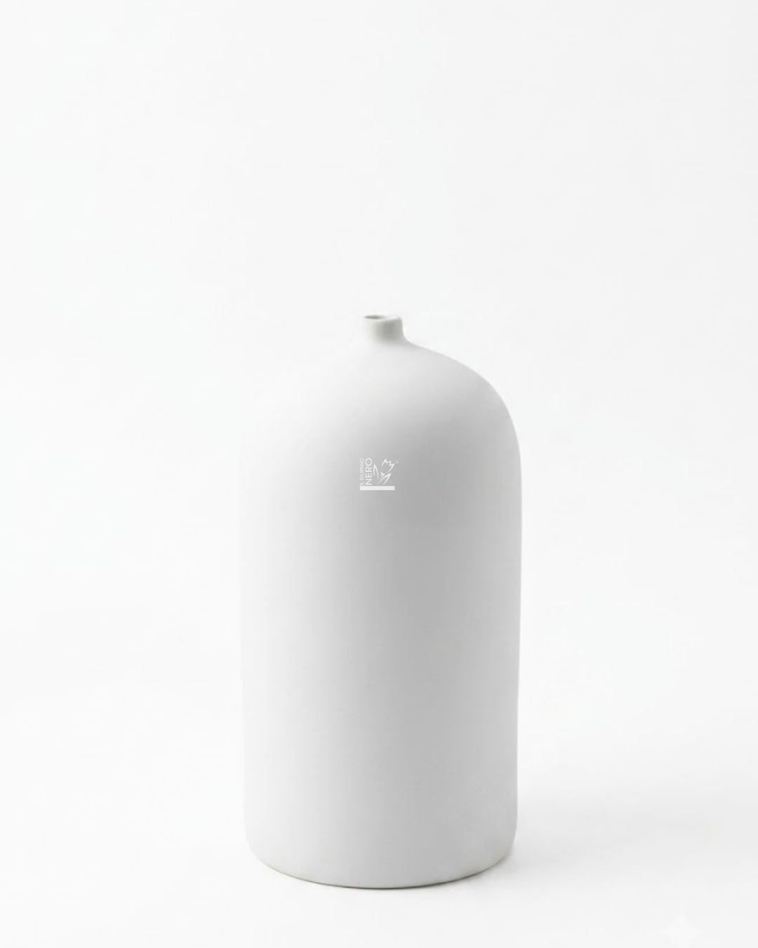 Vaso Monofiore Bianco Opaco Medio | EDG