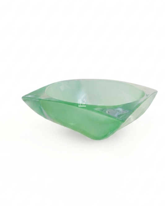 Centrotavola in Vetro Verde Satinato
